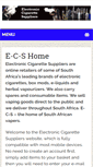 Mobile Screenshot of electronic-cigarette-suppliers.co.za