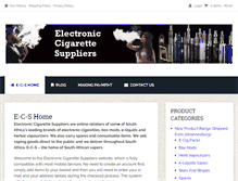 Tablet Screenshot of electronic-cigarette-suppliers.co.za